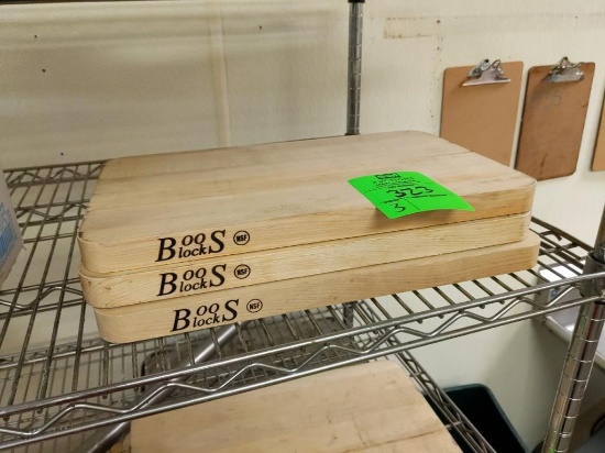 16" x 10" boos cutting boards