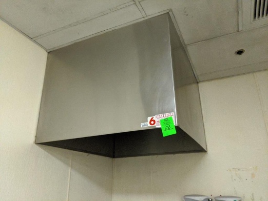 49" x 44" steam hood (rooftop fan not included)