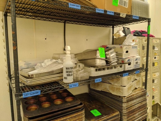 Assorted items on shelf