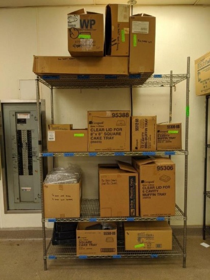 5ft x 6ft metro rack and contents