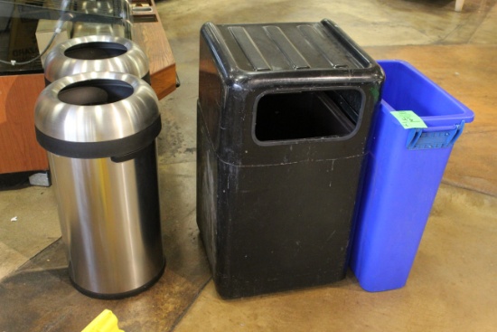 Assorted Trash Cans