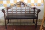 52” Wide Wooden Bench