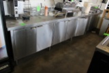 13’ Stainless Counter W/ Sink Basin And Storage