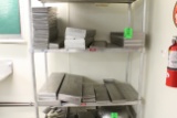 2 shelves of stainless meat trays