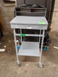 Metal portable receiving desk