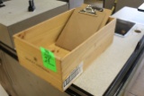 Wooden Box W/ Clipboards