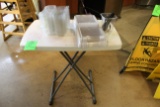Folding Table W/ To-Go Containers