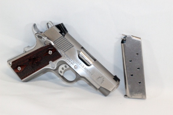 PISTOL, IMBEL ULTRA COMPACT, 45 CAL (BRAZIL/ SPRINGFIELD ARMORY,IL) WITH MAGAZINE