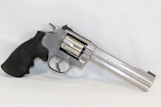 REVOLVER, SMITH AND WESSON, .22 CALIBER, SIX INCH, DOUBLE ACTION