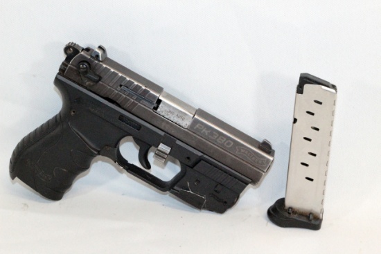 PISTOL, WALTHER PK380, .380 CALIBER (GERMANY/ SMITH AND WESSON), WITH MAGAZINE
