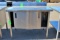 4’ Stainless Table W/ Storage Cabinets