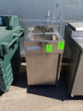 Portable stainless steel sink with water system