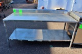 6’ Stainless Table W/ Undershelf