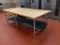 8ft x 4ft x 3ft wood bakery table