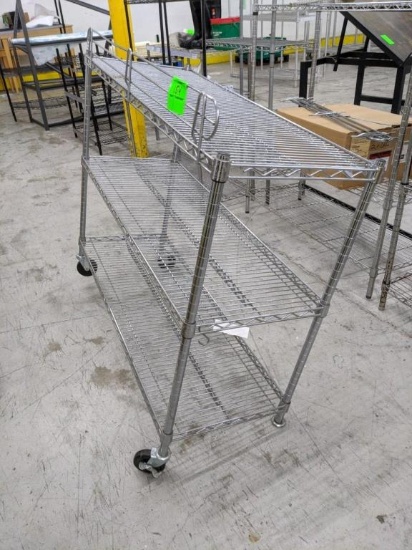 4ft metro rack on casters (missing one)
