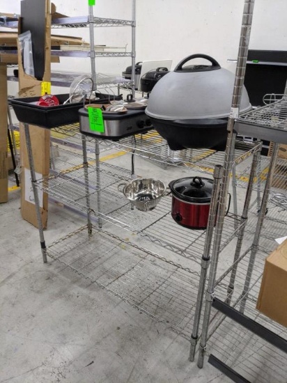 4ft metro rack and contents