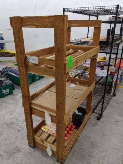 45" x 25" x 71" wood shelf