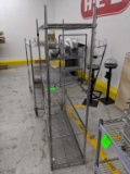 4ft x 7ft/5ft metro racks, one on casters