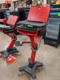 HEB branded laptop stand on casters