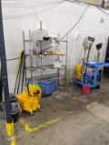 Group of janitorial supplies