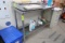 stainless table w/ wire undershelf