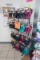 assorted merchandising racks