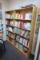 wooden bookshelves