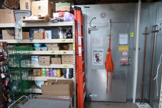 walk-in freezer, includes freezer coil & door