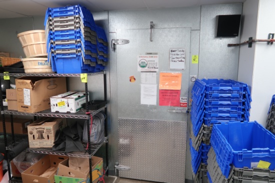 walk-in cooler, w/ door & refer coil