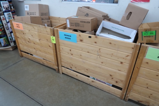 wooden boxes