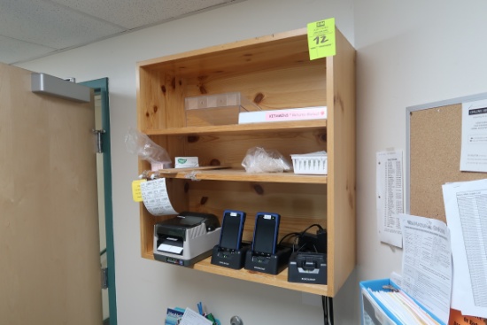 wooden wall shelf