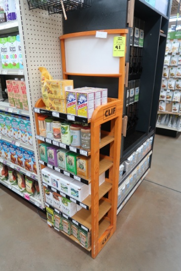 wooden merchandiser