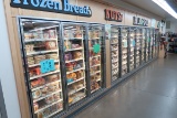 walk-in cooler/freezer combo, w/ 9) cooler & 3) frozen glass doors, includes all coils & doors