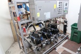 2010 Kysor Warren med temp compressor rack w/ 3) Copeland compressors, Emerson RX40 CPC