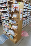 wooden shelving unit