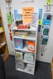 wooden bookshelf