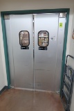 set of aluminum crash doors