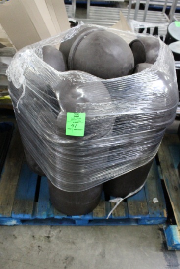 Pallet Of Torpedo Trash Cans