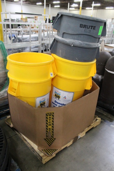 Pallet Of Trash Cans