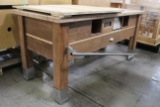 Wooden Merchandising Table