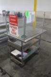 Stainless Steel Table W/ Sneeze Guard