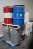 Pallets Of Assorted Steel And Plastic Drums