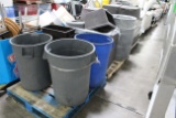 Pallets Of Assorted Trash Cans
