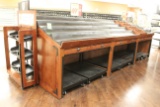 55” Wide Slanted Produce Display Tables