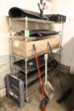 5’ Metro Rack On Casters W/ Contents