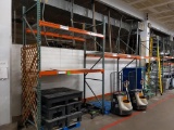 Sections of pallet racking