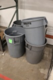 Rubbermaid Brute trash cans