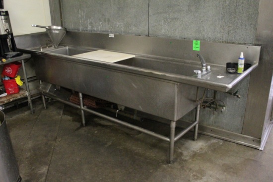 Stainless Steel Two Compartment Sink