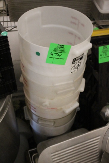 Group Of 22qt Ingredient Bins (No Lids)