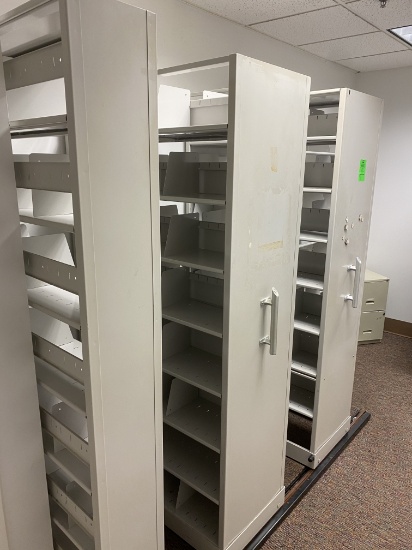 Metal Filing storage with roller track included